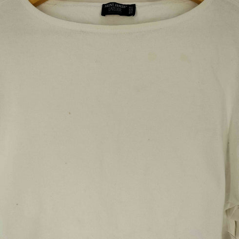 セントジェームスアトリエ SAINT JAMES LATELIER フランス製 無地 ボートネック Tシャツ バスクシャツ メンズ FR:5