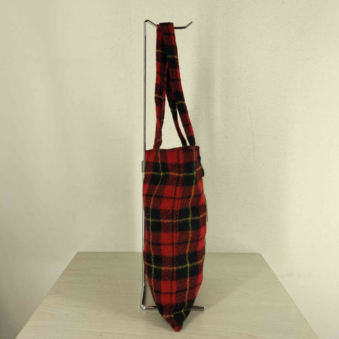 オールドマンズテーラー R&D.M.Co-/OLDMAN’S TAILOR WOOL T.C TOTE BAG ウール100 タータンチェック トートバッグ レディース ONE SIZE