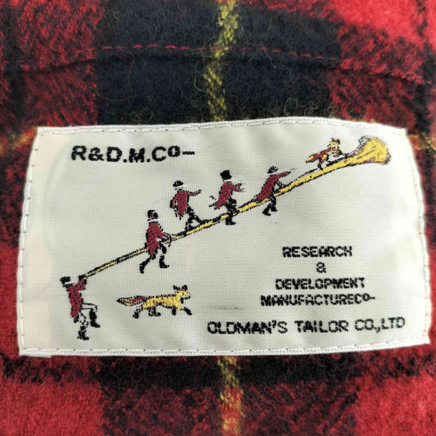 オールドマンズテーラー R&D.M.Co-/OLDMAN’S TAILOR WOOL T.C TOTE BAG ウール100 タータンチェック トートバッグ レディース ONE SIZE