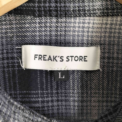 フリークスストア FREAKS STORE オーバーサイズオンブレチェックシャツ メンズ JPN:L