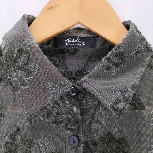 シアー花柄シャツ レディース ONE SIZE