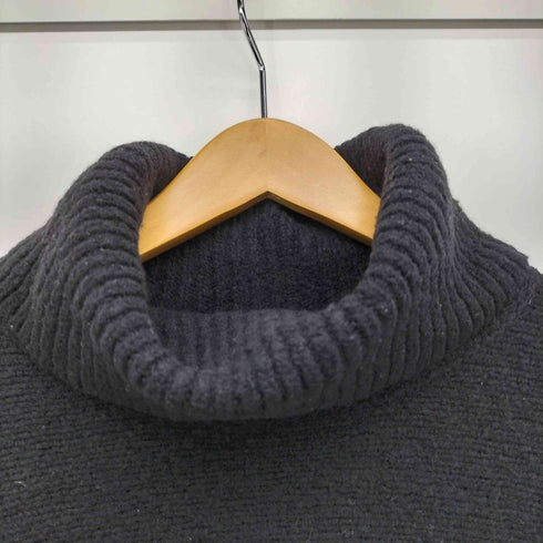 カバンドズッカ CABANE de ZUCCa モックネック エルボーパッチ サイドスリット ニット レディース