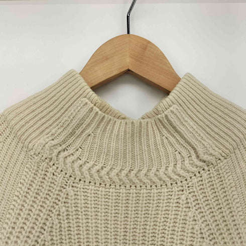 ズッカ ZUCCa ラグラン モックネック サイドスリット リブ編み ニット セーター レディース JPN:M