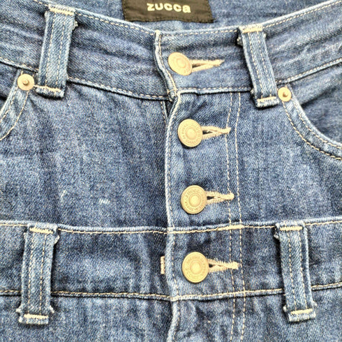 ズッカ ZUCCa ボタンフライ デニム サルエル パンツ レディース JPN:S