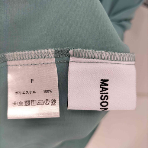 MAISON BREEZE サテン地ポリ マキシワンピース レディース F
