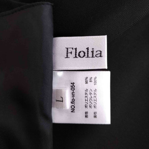 Flolia 洗える スリットスリーブ ポンチョ 結婚式 ジャケット レディース JPN:L