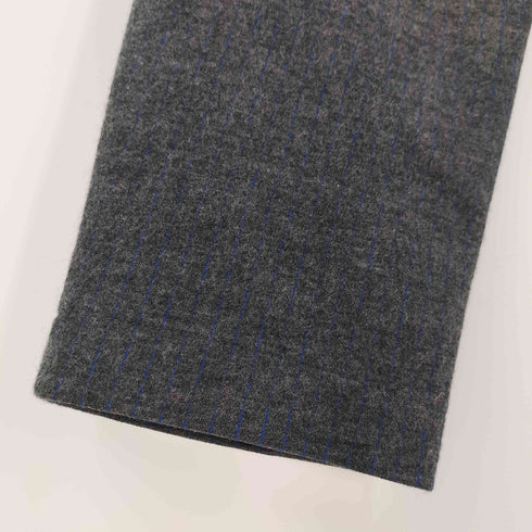 ズッカ ZUCCa サイドジップ ウール ストライプ イージー スラックス パンツ レディース JPN:L