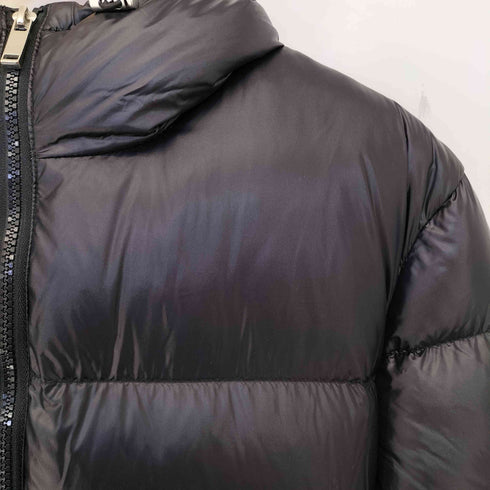 ザラ ZARA 短丈 裾ドローコード フーデッド ダウンジャケット メンズ import:S