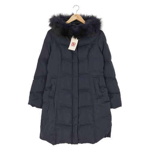 ルイルエブティック RUIRUE BOUTIQUE フォックスファー バッスルスタイル フーデッド ダウンコート レディース JPN:XL
