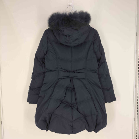 ルイルエブティック RUIRUE BOUTIQUE フォックスファー バッスルスタイル フーデッド ダウンコート レディース JPN:XL