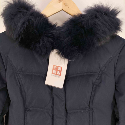 ルイルエブティック RUIRUE BOUTIQUE フォックスファー バッスルスタイル フーデッド ダウンコート レディース JPN:XL