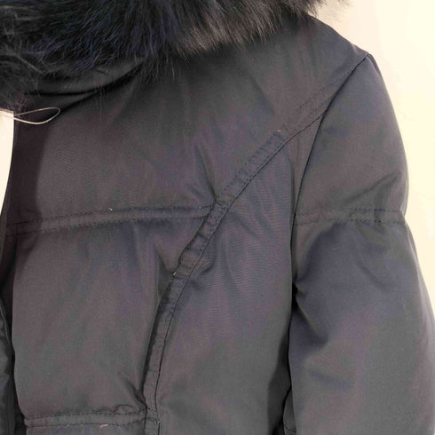 ルイルエブティック RUIRUE BOUTIQUE フォックスファー バッスルスタイル フーデッド ダウンコート レディース JPN:XL