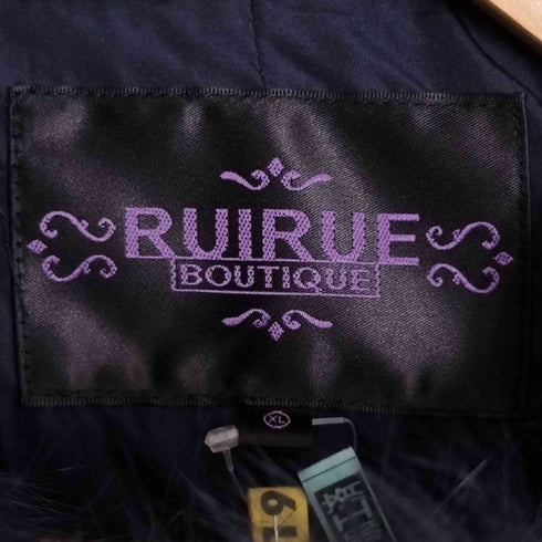ルイルエブティック RUIRUE BOUTIQUE フォックスファー バッスルスタイル フーデッド ダウンコート レディース JPN:XL