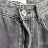 MENES ジップフライ ブラック カットオフ ワイド デニム パンツ メンズ