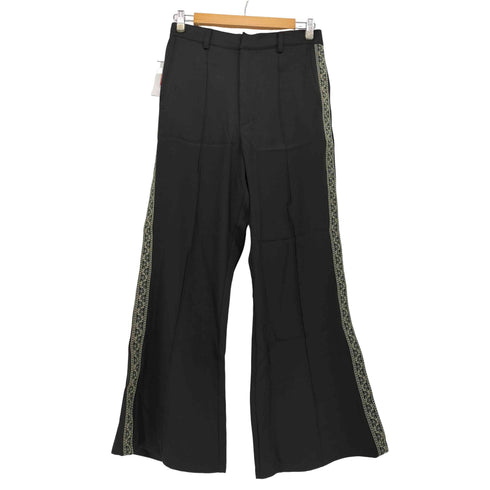エルノロゼット Ellno Loset ジャガードライン フレア パンツ メンズ JPN:M