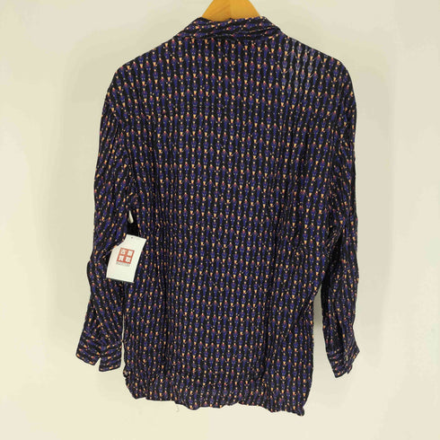 PASHU 80-90S 総柄 レーヨン オープンカラー L/S シャツ メンズ JPN:S
