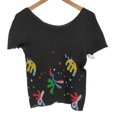 イッセイミヤケミー ISSEY MIYAKE me 総柄プリーツブラウス レディース