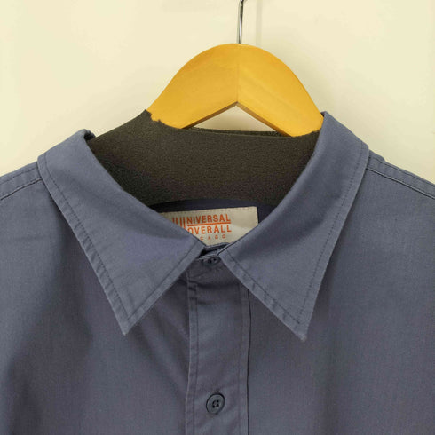 ユニバーサルオーバーオール UNIVERSAL OVERALL ワッペンデザイン L/S ワークシャツ メンズ import:XL