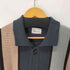 エマクローズ EMMA CLOTHES ランダムストライプルーズポロニットカーディガン メンズ JPN:L