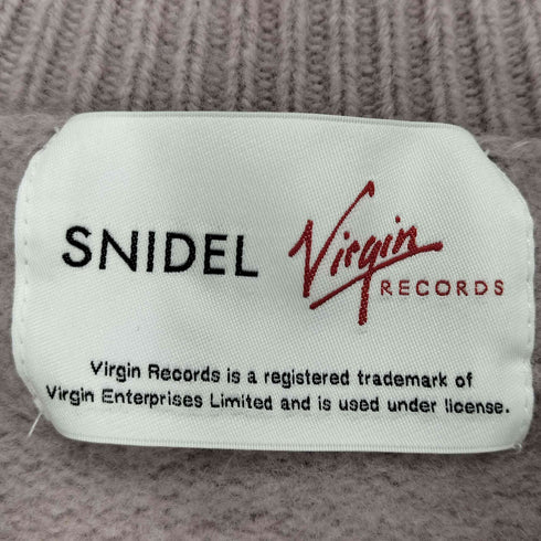 スナイデル snidel VIRGIN RECORDS フロントデザインクルーネックニット レディース FREE