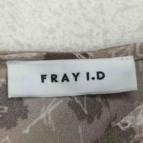 フレイアイディー FRAY I.D ウエストシャーリングプリントワンピース レディース JPN:1