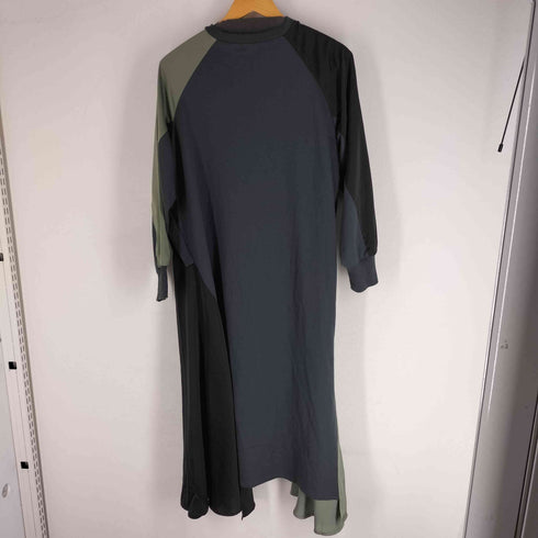 オズモーシス OSMOSIS 24SS アシンメトリー切替ワンピース レディース ONE SIZE