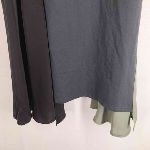オズモーシス OSMOSIS 24SS アシンメトリー切替ワンピース レディース ONE SIZE