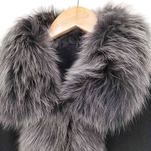サガファーズ SAGA FURS ブルーフォックスファー カシミヤポンチョ レディース