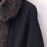 サガファーズ SAGA FURS ブルーフォックスファー カシミヤポンチョ レディース