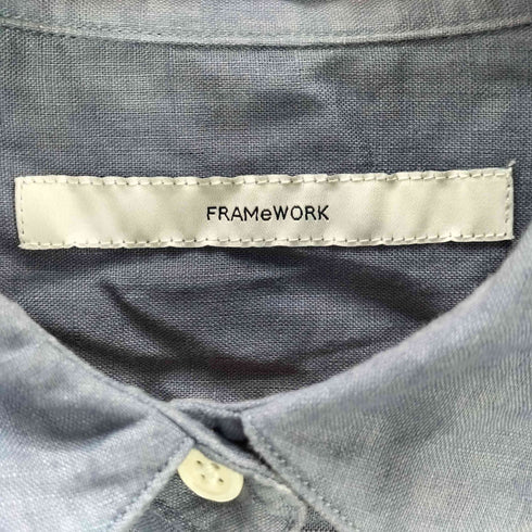 フレームワーク FRAMeWORK FRENCH LINEN 2WAYシャツ レディース JPN:38