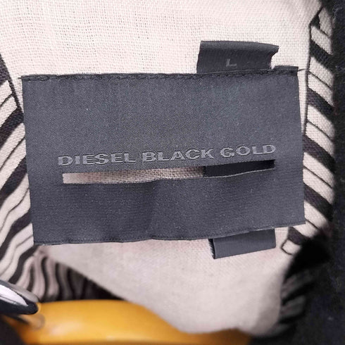 ディーゼルブラックゴールド DIESEL BLACK GOLD レザー使い ウールジャケット メンズ JPN:L