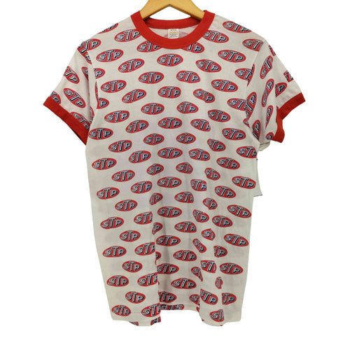 70‐80S 5050 USA製 STP プリントリンガー Tシャツ メンズ M(38-40)