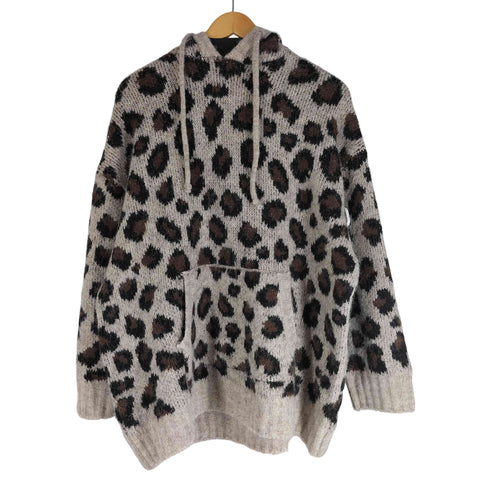 ザラ ZARA 24AW アニマルジャカードニットスウェットシャツ レディース import:S