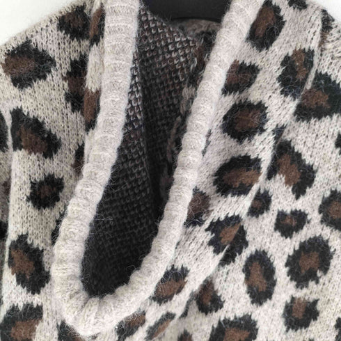 ザラ ZARA 24AW アニマルジャカードニットスウェットシャツ レディース import:S