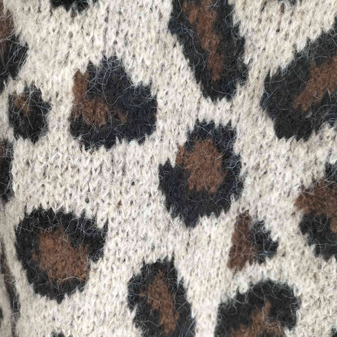ザラ ZARA 24AW アニマルジャカードニットスウェットシャツ レディース import:S