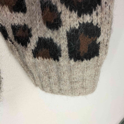 ザラ ZARA 24AW アニマルジャカードニットスウェットシャツ レディース import:S