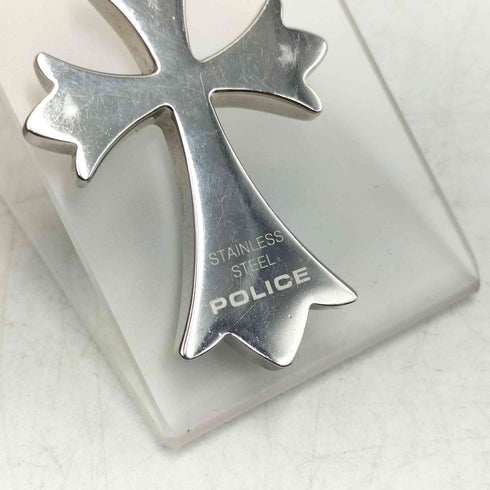 ポリス POLICE ステンレス クロス ネックレス 十字架 メンズ