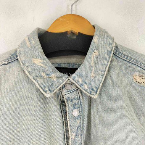 ザラ ZARA ダメージデニムジャケット メンズ L