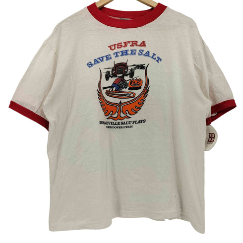 80S Anvilボディ USA製 USFRA 両面プリント リンガー Tシャツ メンズ import:XL