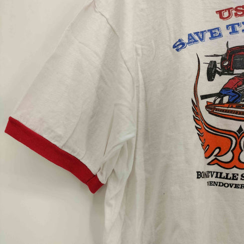 80S Anvilボディ USA製 USFRA 両面プリント リンガー Tシャツ メンズ import:XL