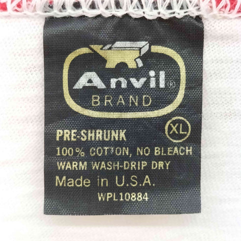 80S Anvilボディ USA製 USFRA 両面プリント リンガー Tシャツ メンズ import:XL