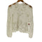 ザラ ZARA 立ち衿 白レース ブラウス レディース import:M