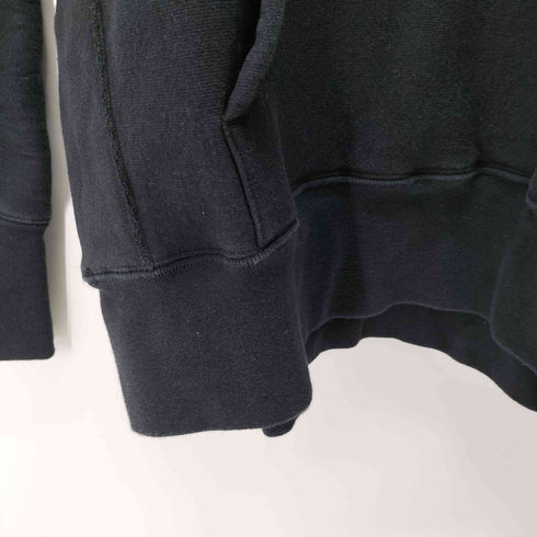 ルックスタジオ LQQK STUDIO USA製 SIGNATURE SNAP FLEECE HOODIE ボックスロゴ刺繍 ヘビーウェイトパーカー メンズ JPN:L