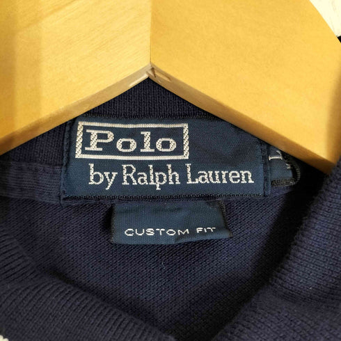 ポロバイラルフローレン Polo by RALPH LAUREN ビックポニー刺繍 鹿の子 ポロシャツ メンズ import:L