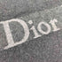 クリスチャンディオール Christian Dior スコットランド製 カシミヤ混 メリノウール ロゴ ライン フリンジ マフラー レディース