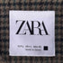ザラ ZARA 千鳥格子 ハウンドトゥース ウール混 ステンカラーコート メンズ import:L