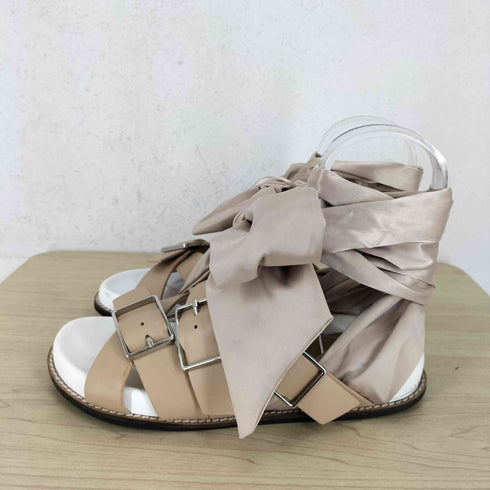 ファーファー furfur ベルテッドフラットサンダル レディース JPN:38
