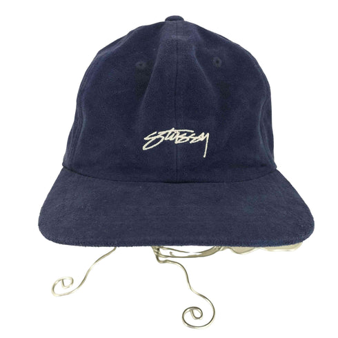 ステューシー Stussy ロゴ刺繍 スウェード6パネルキャップ メンズ ONE SIZE