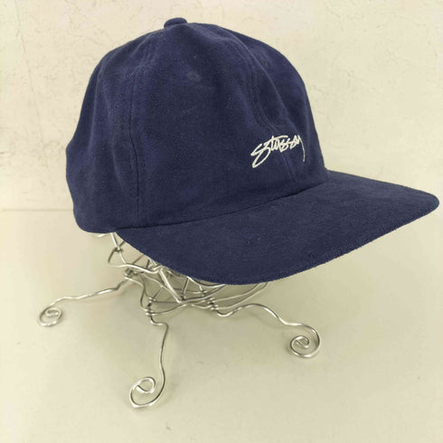 ステューシー Stussy ロゴ刺繍 スウェード6パネルキャップ メンズ ONE SIZE