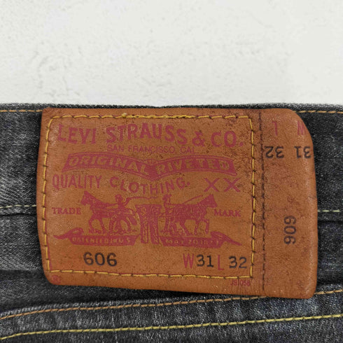 リーバイス Levis 606 Pencil Fit 先染め ブラック メンズ 31inch